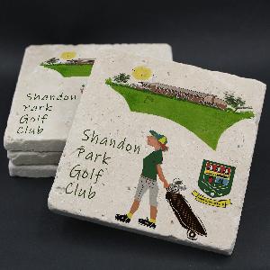 Shandon Park Golf Club Lady Golfer Coaster  