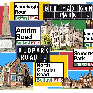 North Belfast Street Names Map Mug