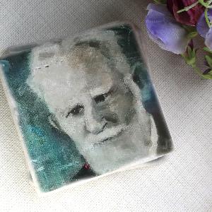 George Bernard Shaw Coaster by Cara Gordon