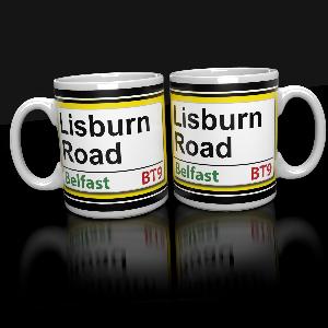 Lisburn Road Modern Belfast Mug