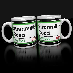 Stranmillis Road Modern Belfast Mug 