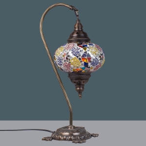 Mosaic Swan Neck Lamp Multicolour