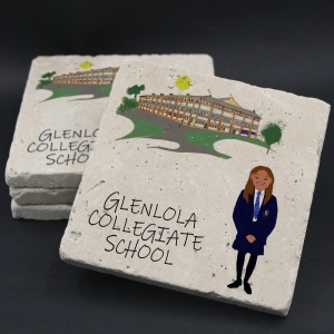 Glenlola Collegiate School Coaster