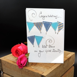 Bunting Congratulations for GCSE card