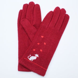 Terracotta Cat Design Gloves