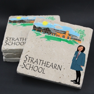 Strathearn School Coaster